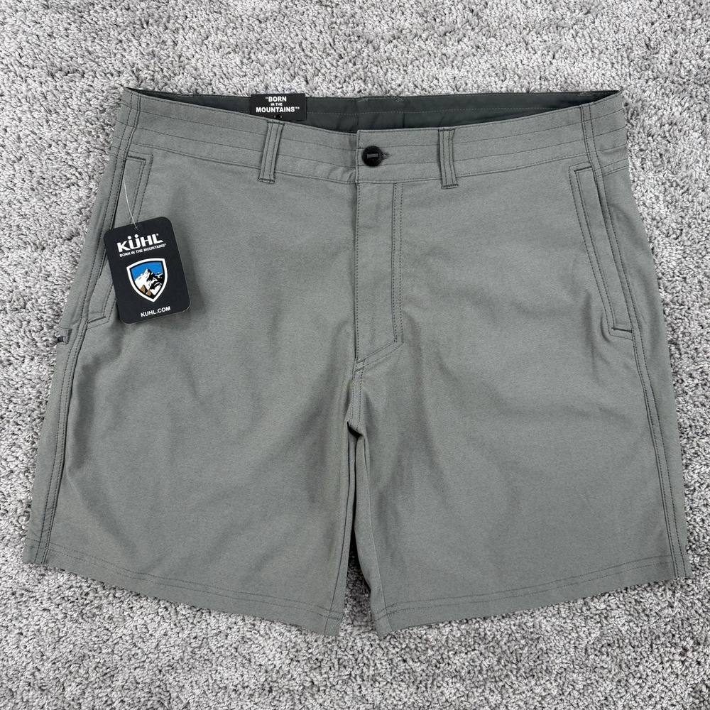 Kuhl Upshift Shorts Men's 36x8 Gray NWT Lightweight Hiking Outdoors